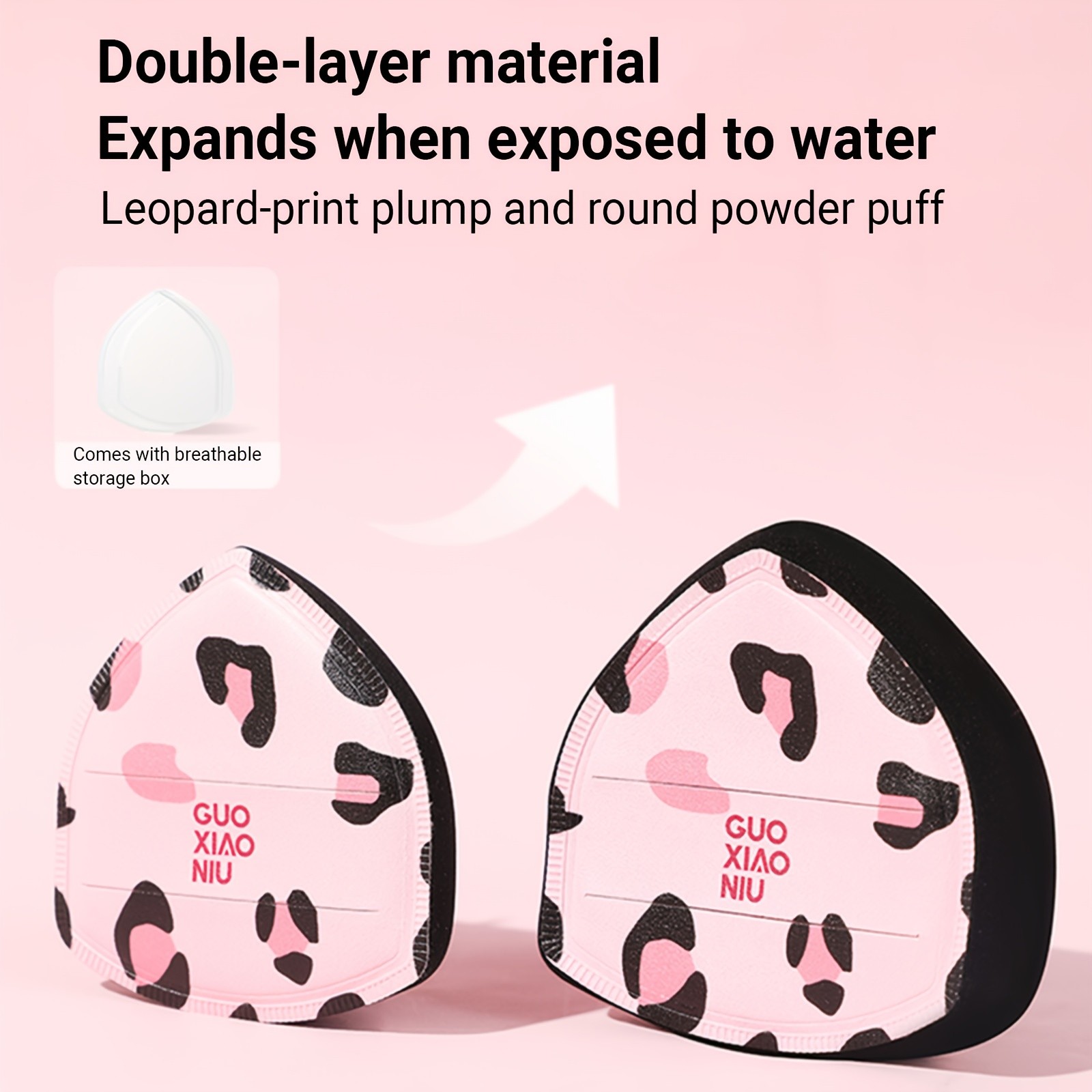 GUOXIAONIU Leopard Print Makeup Sponge