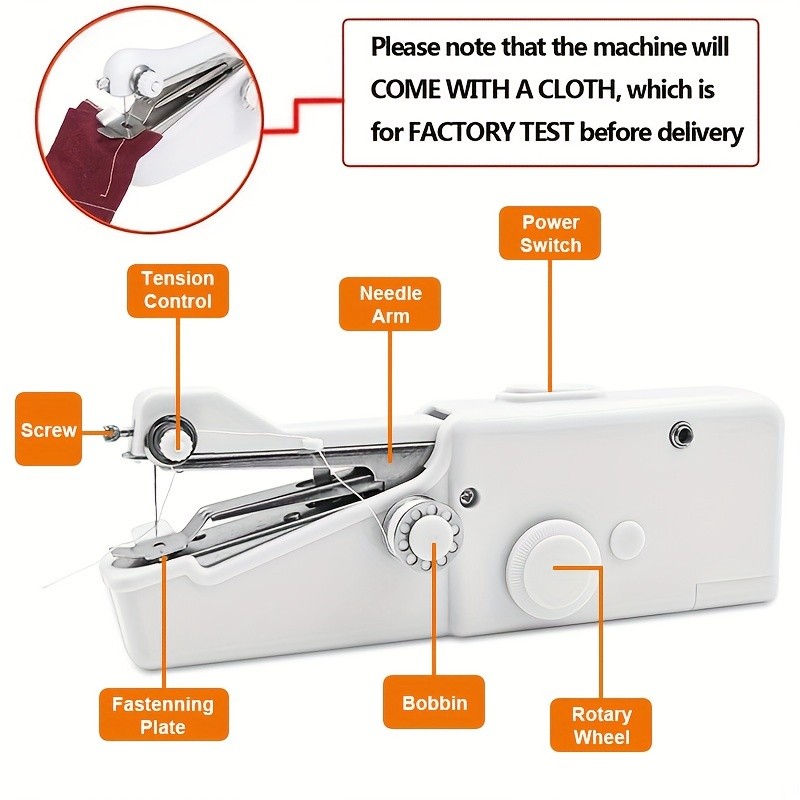 Handy Stitch Portable Cordless Handheld Sewing Machine