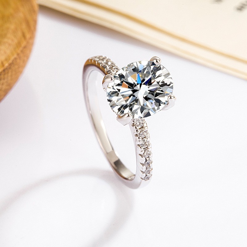 Moissanite Oval Ring