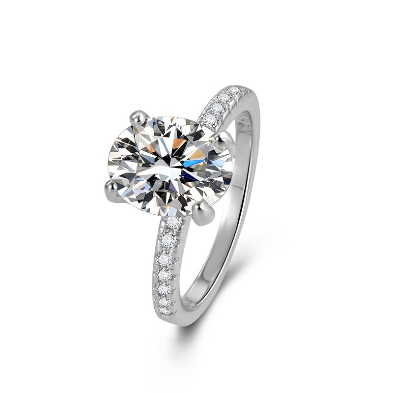 Moissanite Oval Ring