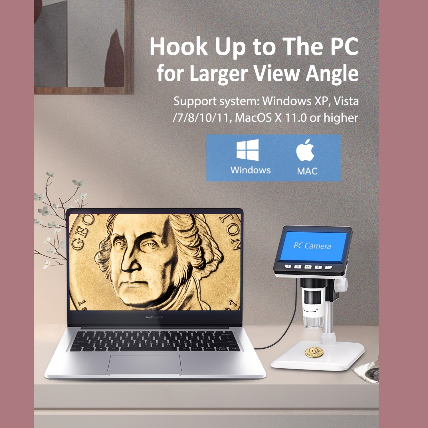 DAXIONGMAO 10.92cm LCD Digital Microscope