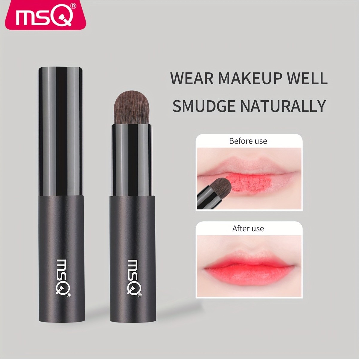 MSQ Mini Lip Brush with Lid