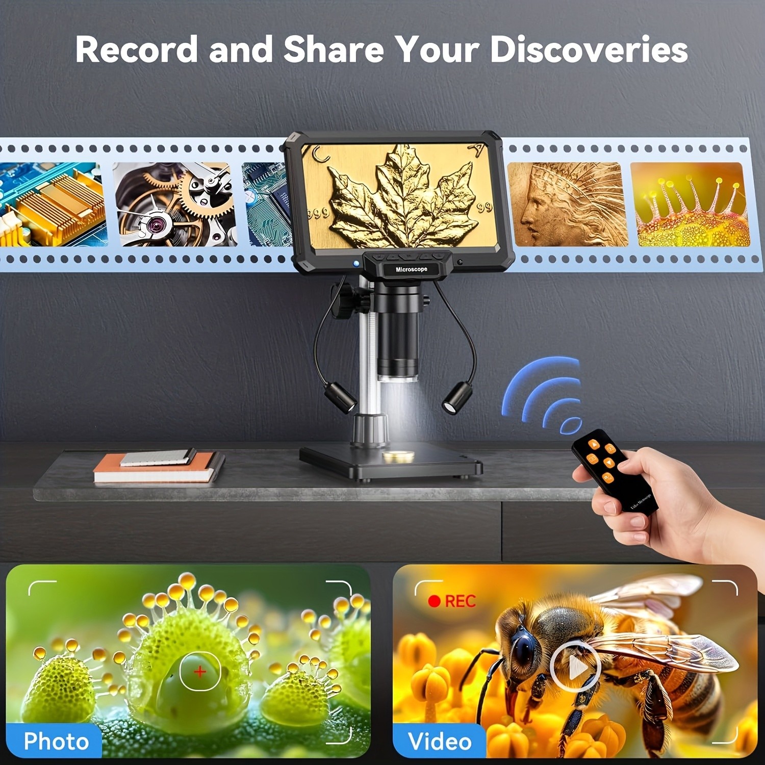 DAXIONGMAO 7-Inch MK7 Heavy-Duty Digital Microscope