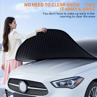 Suitu Universal Car Windshield Snow Cover – All-Weather Protection with Secure Fit and Easy Storage