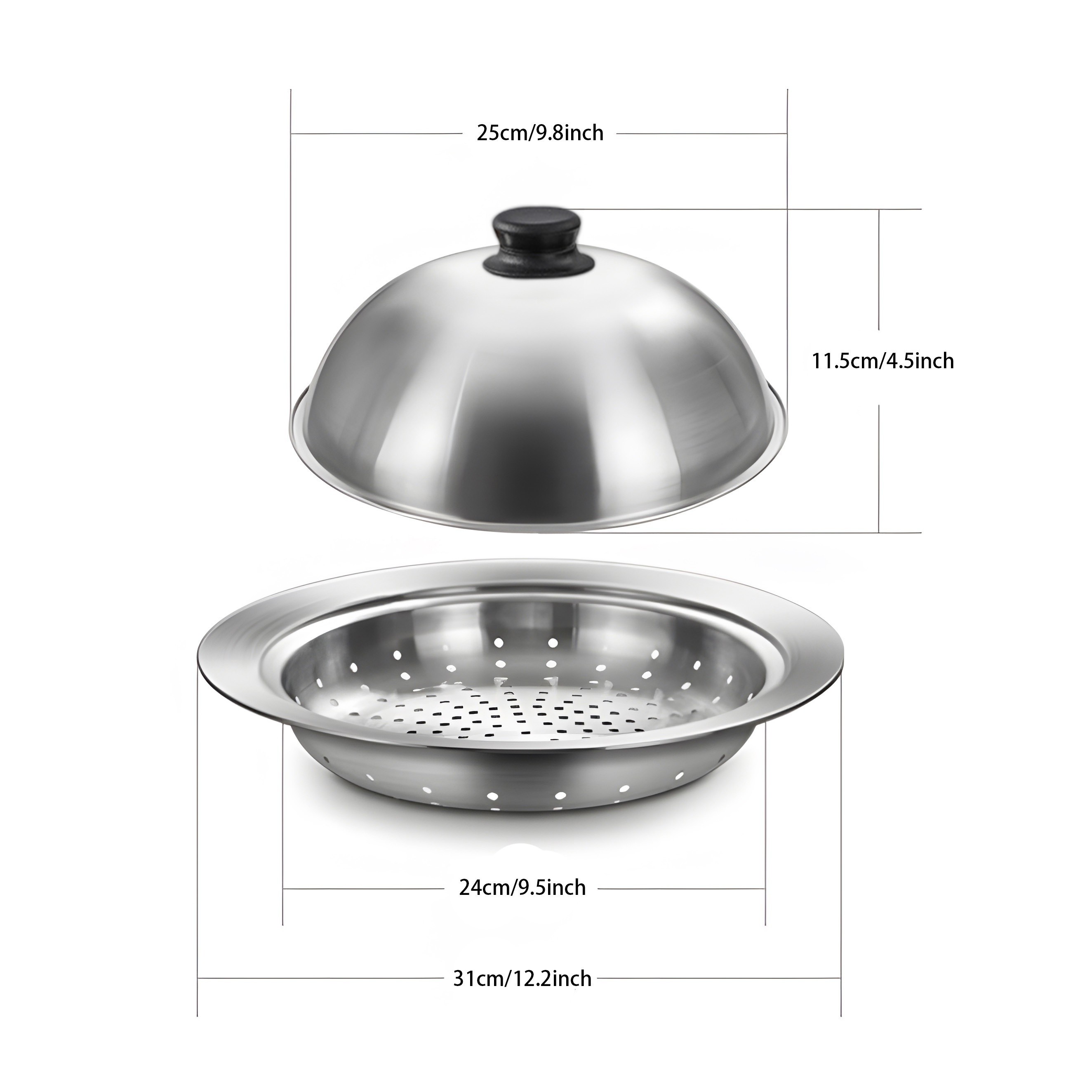 Purecook Stainless Steel Steamer with Lid