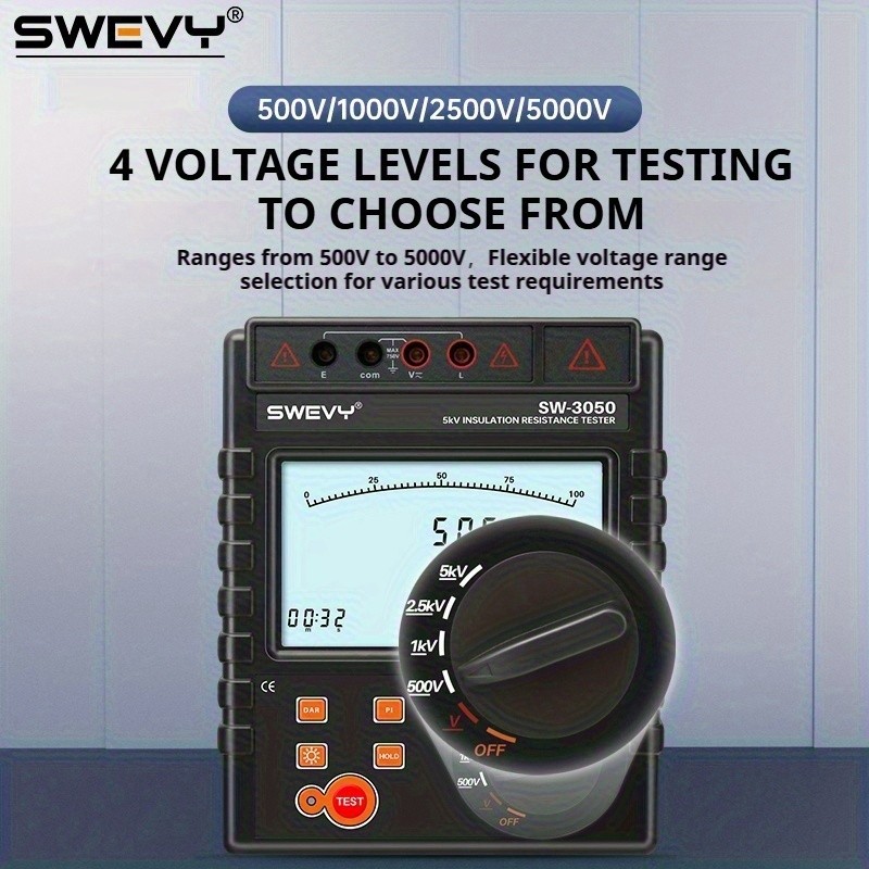 SWEVY SW3050 Multifunctional Digital Megohmmeter