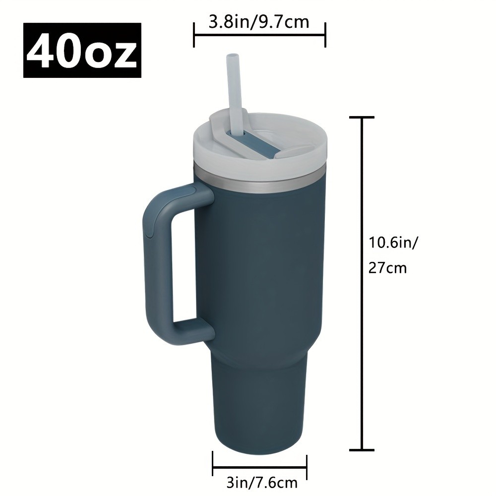 AIBEYOU 40oz Car Cup with Handle and Straw