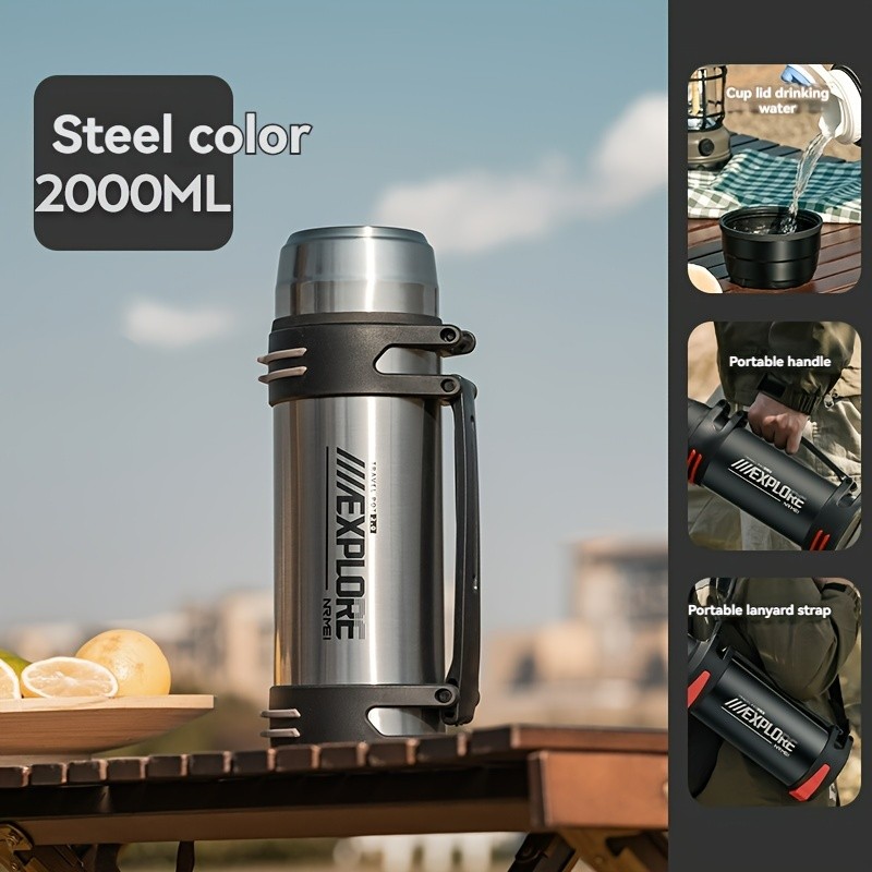 恩尔美 nRMEi Colorful Kettle & 2000ml Double Lid Stainless Steel Water Bottle
