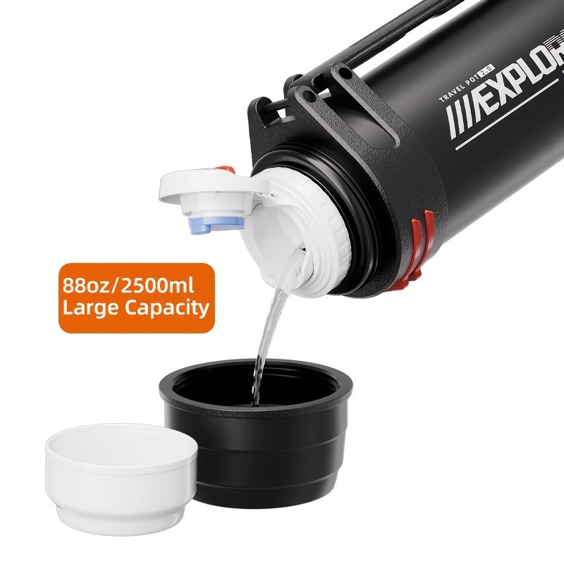 恩尔美 nRMEi Colorful Kettle & 2000ml Double Lid Stainless Steel Water Bottle