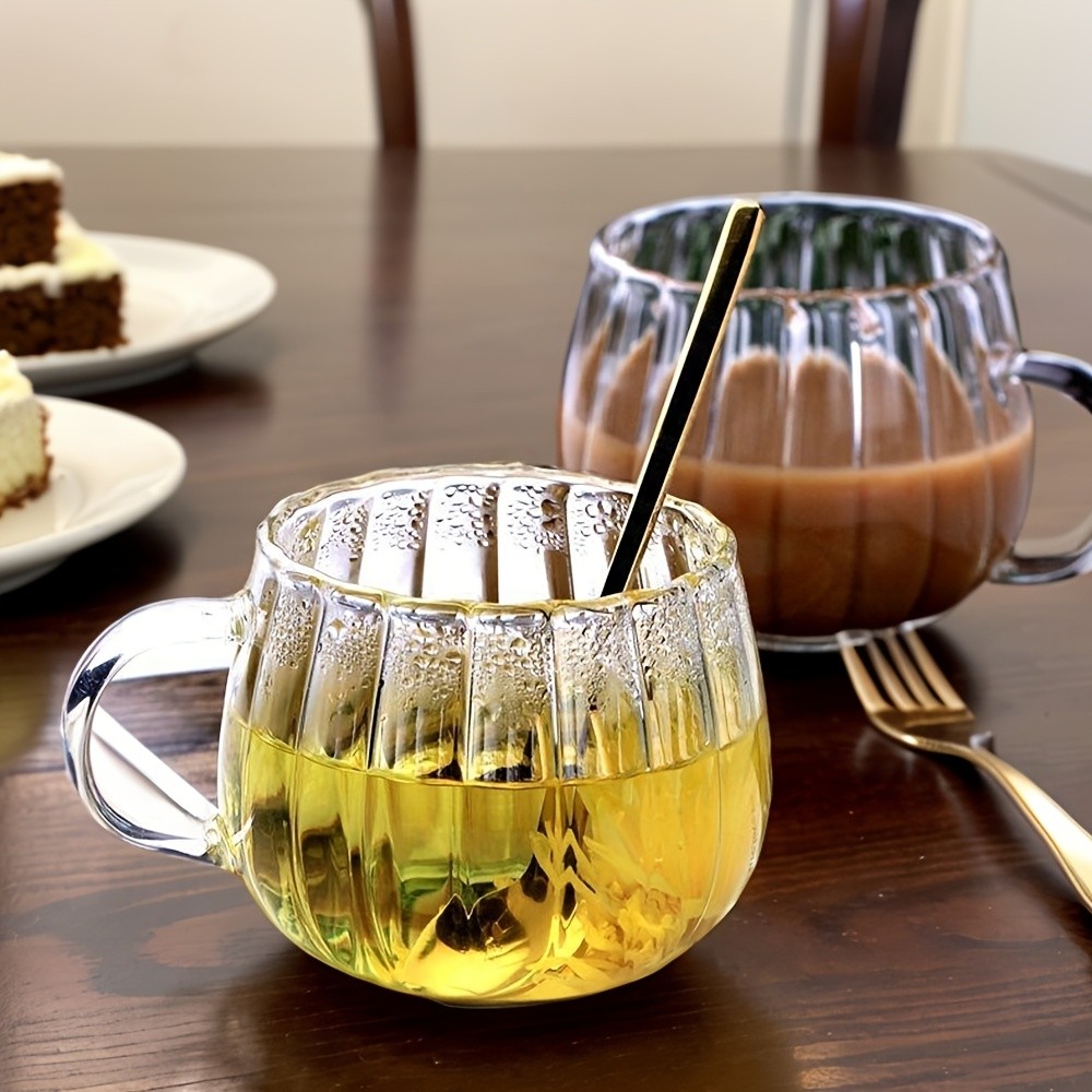 Grinkwell 4pcs Japanese Style Small Pumpkin Coffee Cups