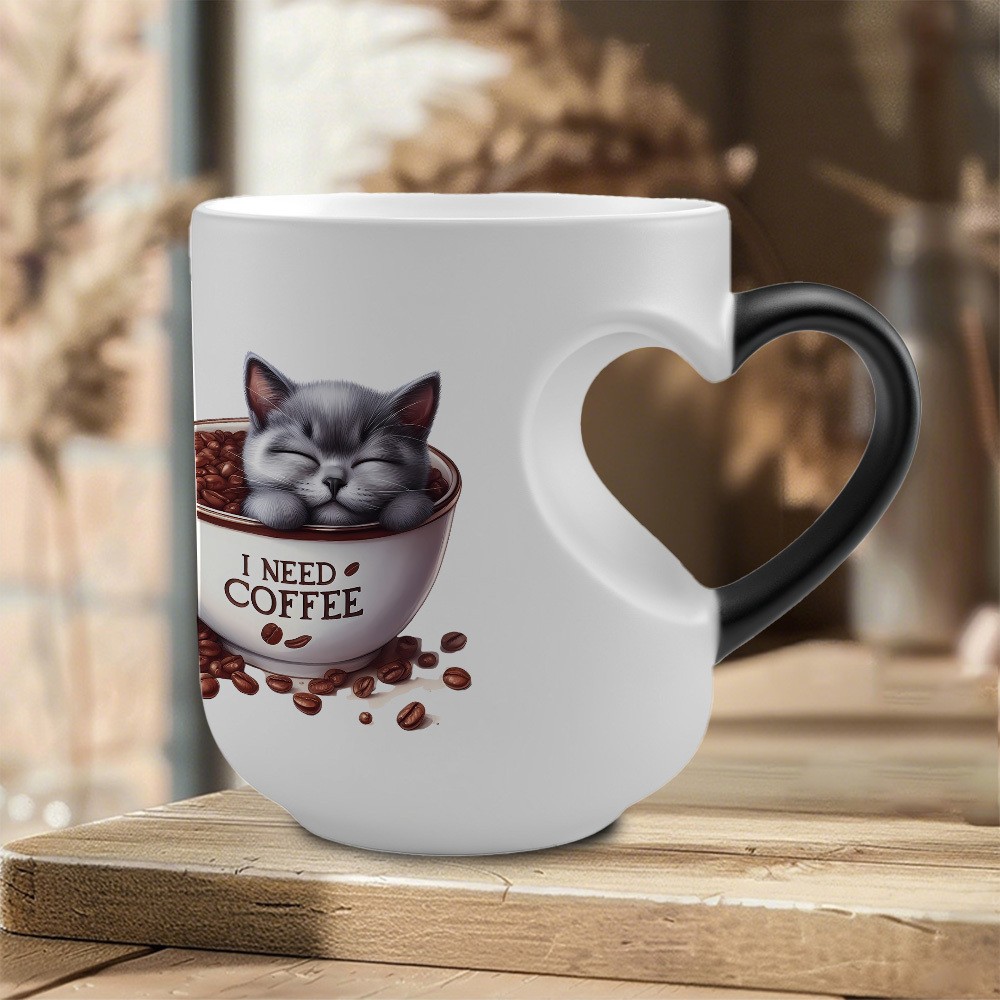 BABLOV Magic Color-Changing Cat Mug