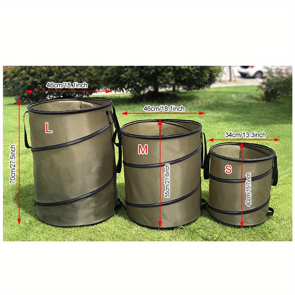 Drado Foldable Garden Trash Can