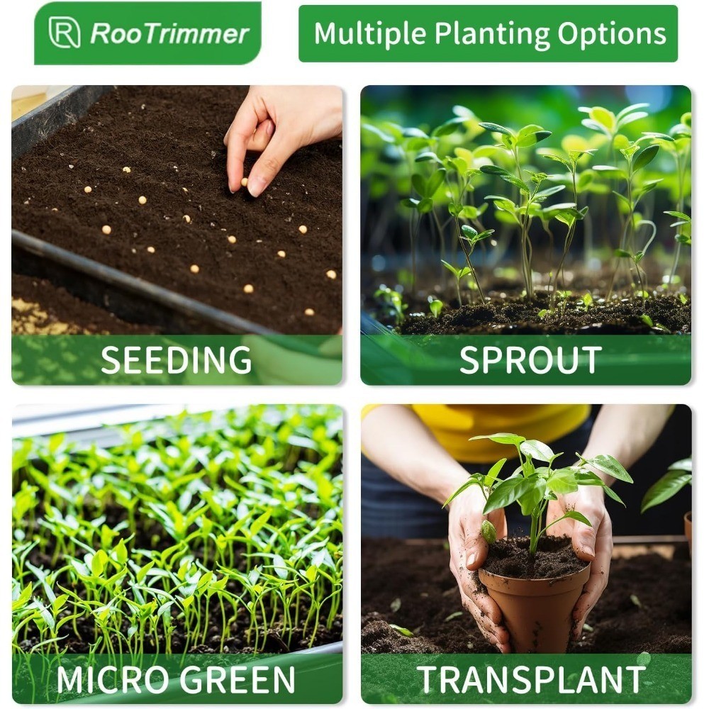 GMMLAIJH 10pcs Heavy Duty Seed Starter Trays