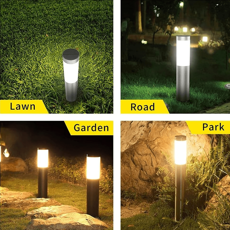 CIMMELO 4-Pack Solar Lawn Lights