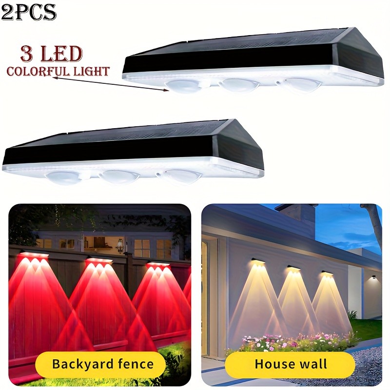 CIMMELO 2pcs Solar Wall Lights