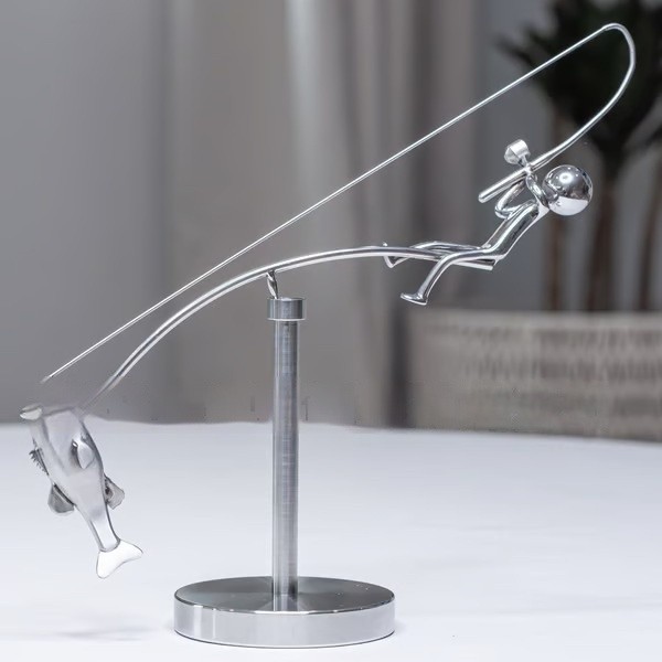 🎣The Fisherman Balancing Sculpture