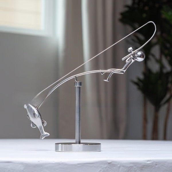 🎣The Fisherman Balancing Sculpture