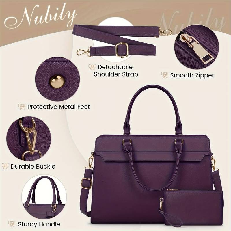 NEWHEY Laptop Bag for Women – Stylish and Professional Tote Bag Set