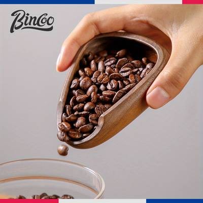 Bincoo Wooden Coffee Bean Weighing Plate – Precision Brewing at Your Fingertips