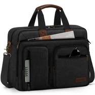 RAINSMORE Men’s 15.6-inch Laptop Briefcase – Professional Business Travel Bag with Shoulder Strap