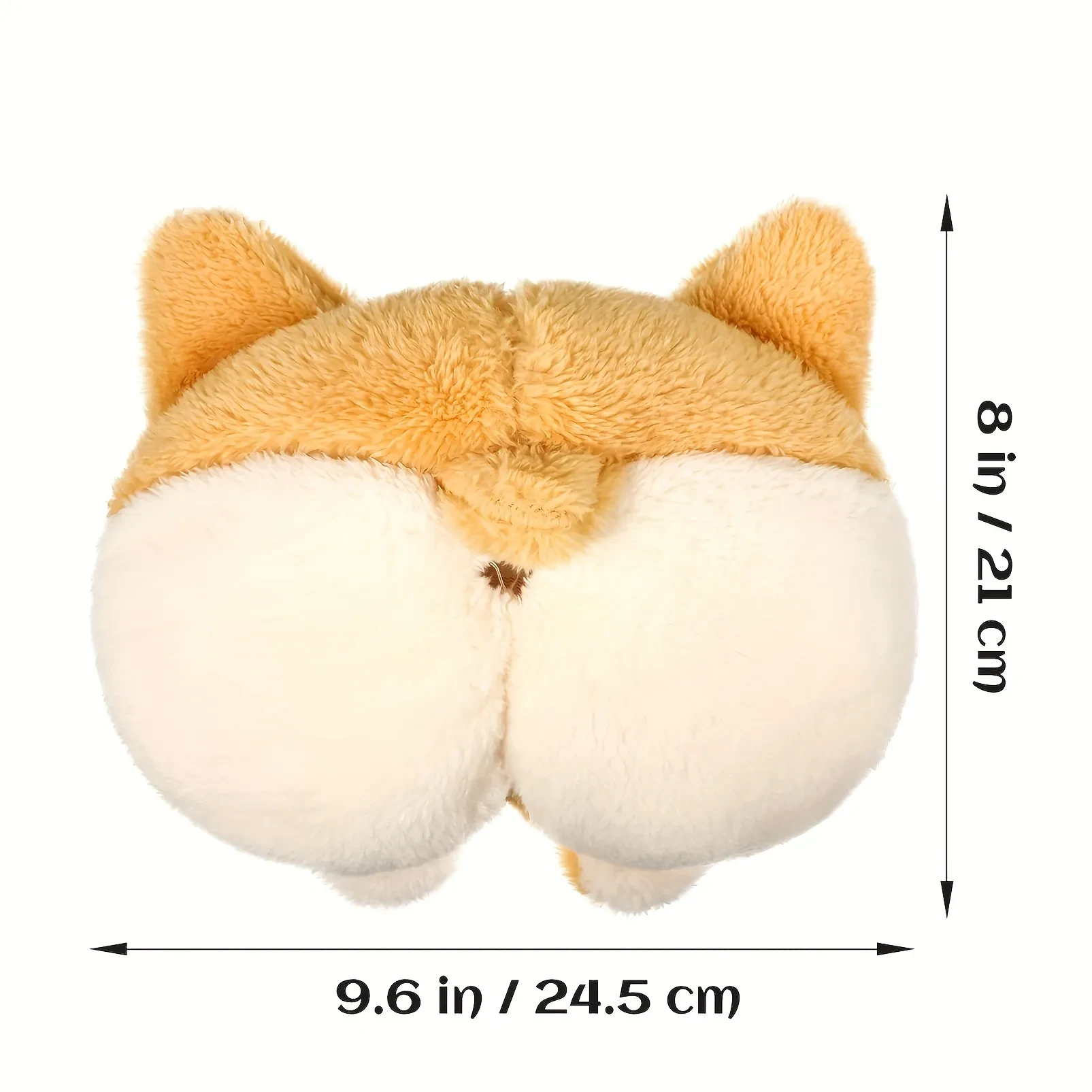 Tissue Box Cover Soft Adorable Corgi Butt Shaped Creative Storage Bag Hanging Pouch Tissue Box Wrapper For Car Home