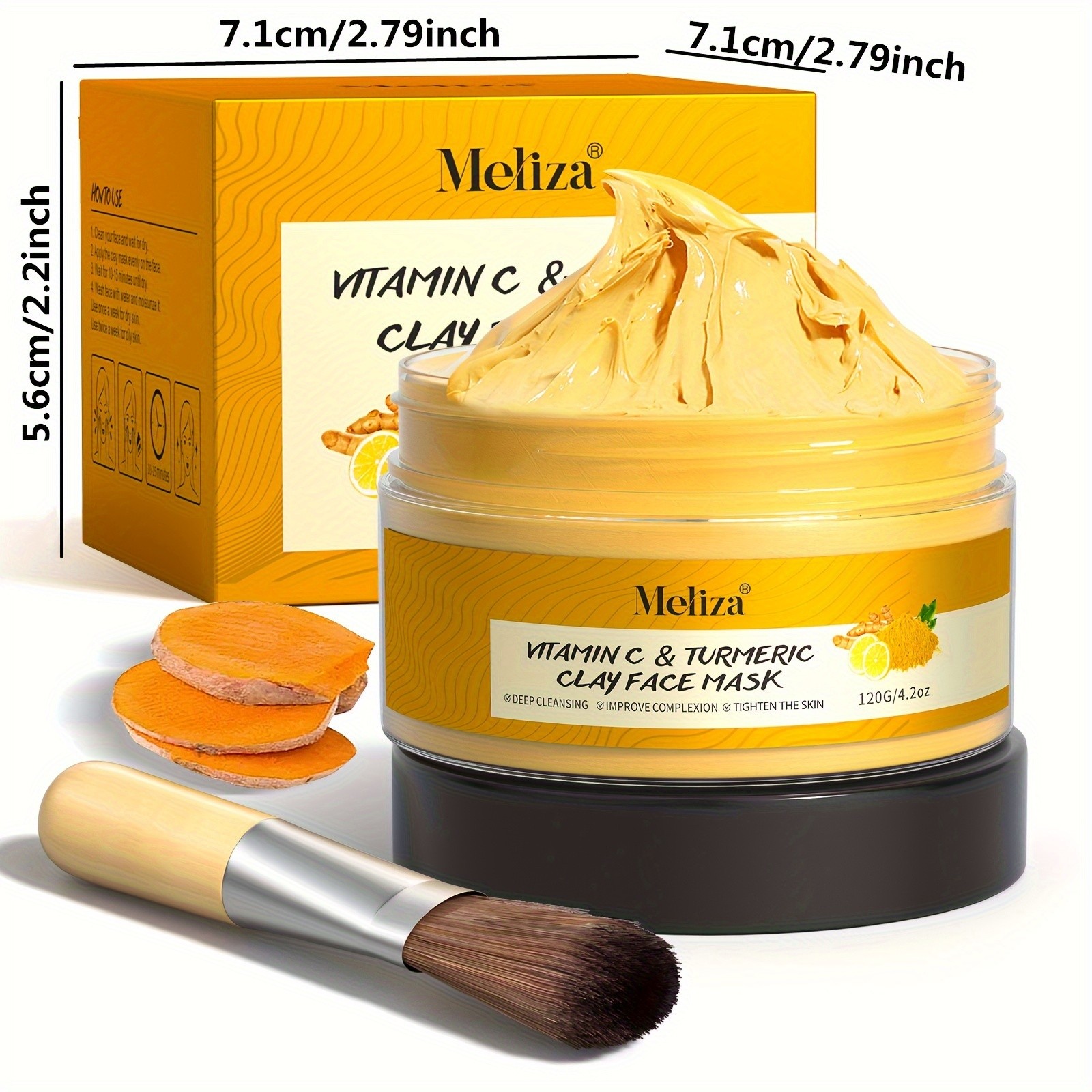 MELIZA Turmeric Vitamin C Cleaning Facial Mask