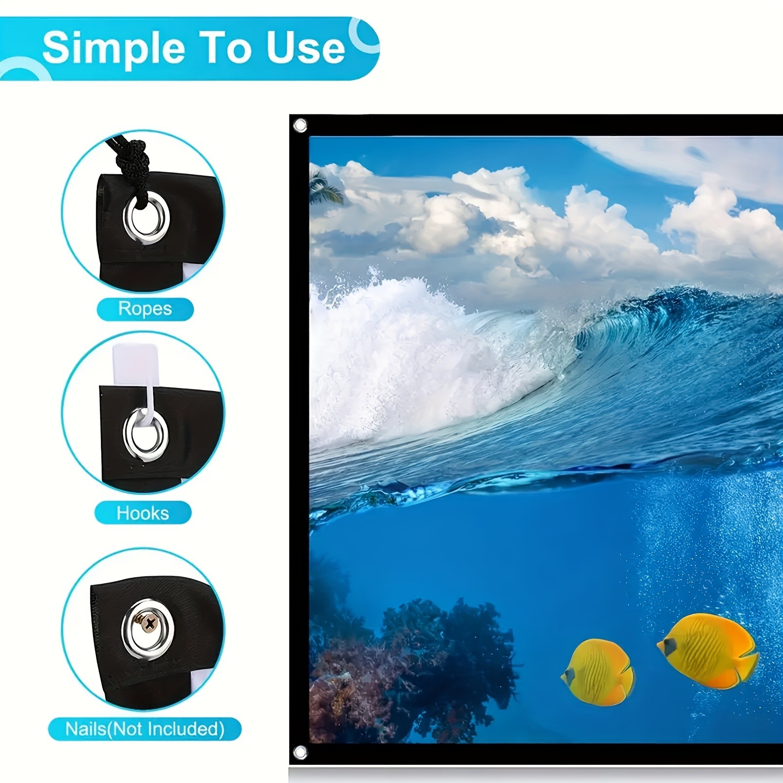 Portable High-Density Soft Screen 304.8cm 16:9