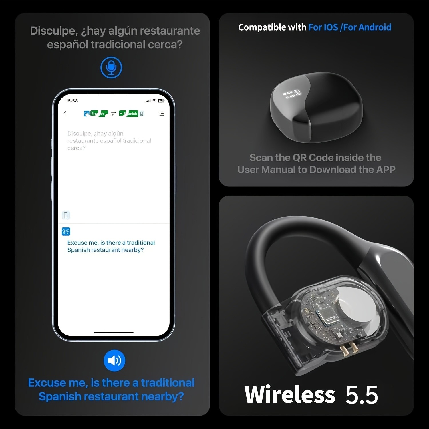Smart AI Translation Earbuds
