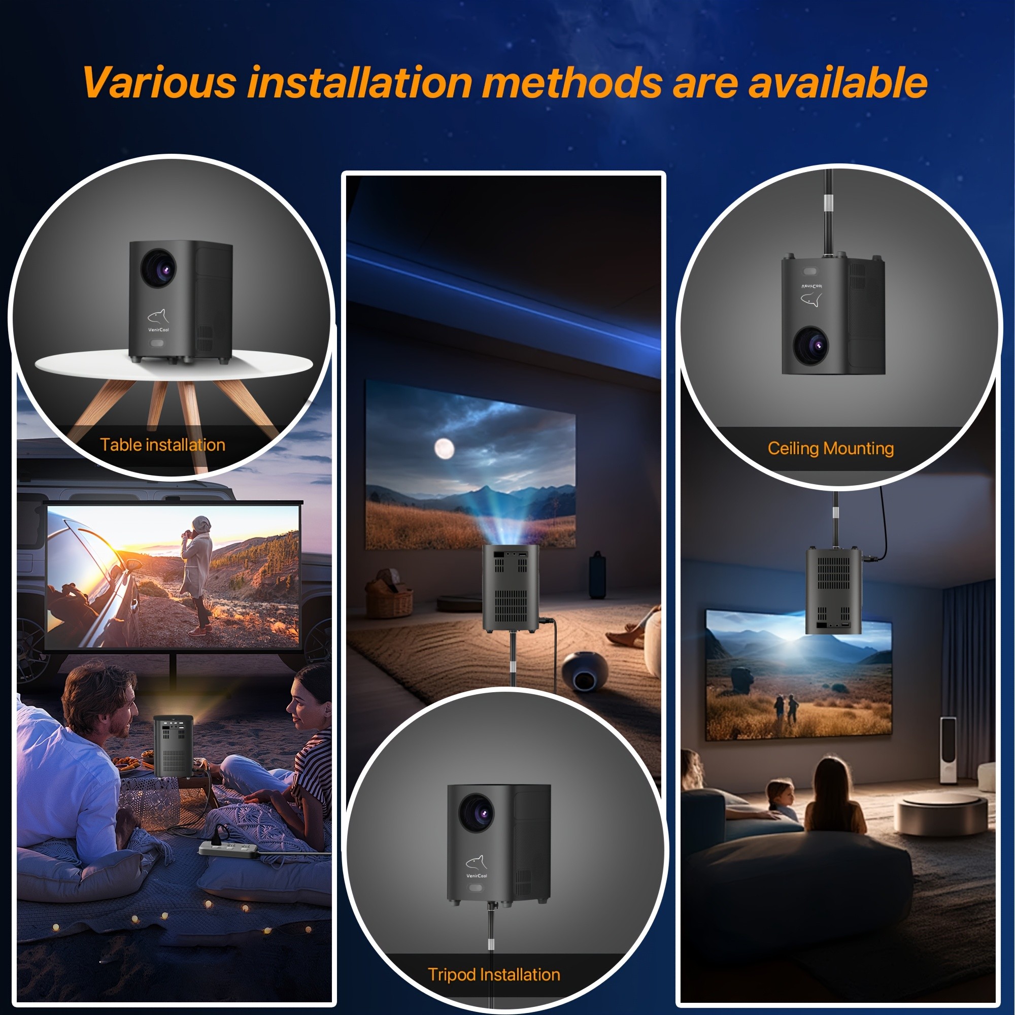 VenirCool Q3 Smart Projector