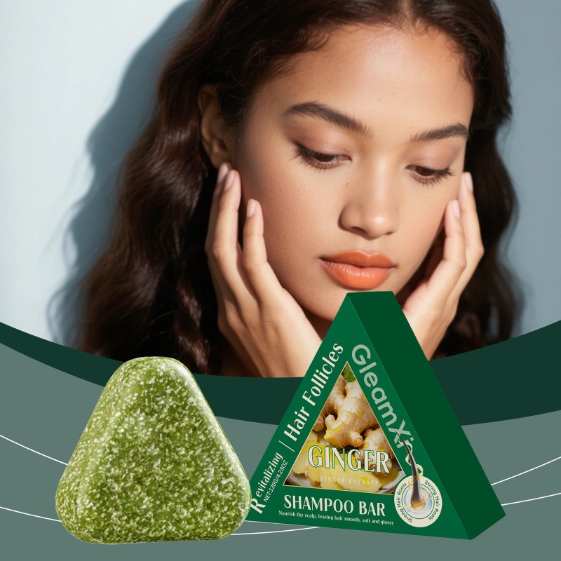 GleamXi Ginger Revitalizing Shampoo Bar