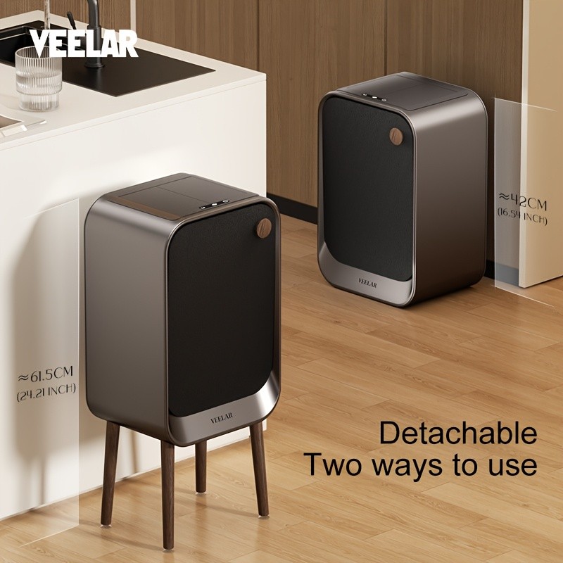 Veelar Premium 430 Stainless Steel Smart Trash Can