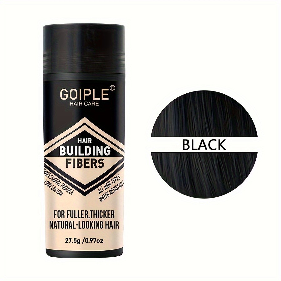 8 Color Hair Building Fibers – Water-Resistant Powder for Fuller, Natural-Looking Hair