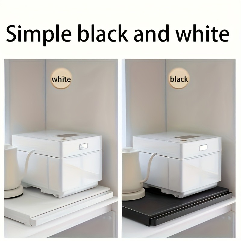 AYQW Adjustable Height Metal Kitchen Microwave Stand with Storage Drawers