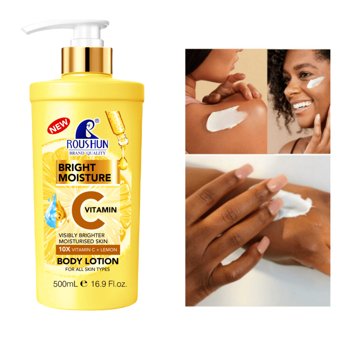 500ml ROU SHUN Vitamin C+Lemon Body Lotion