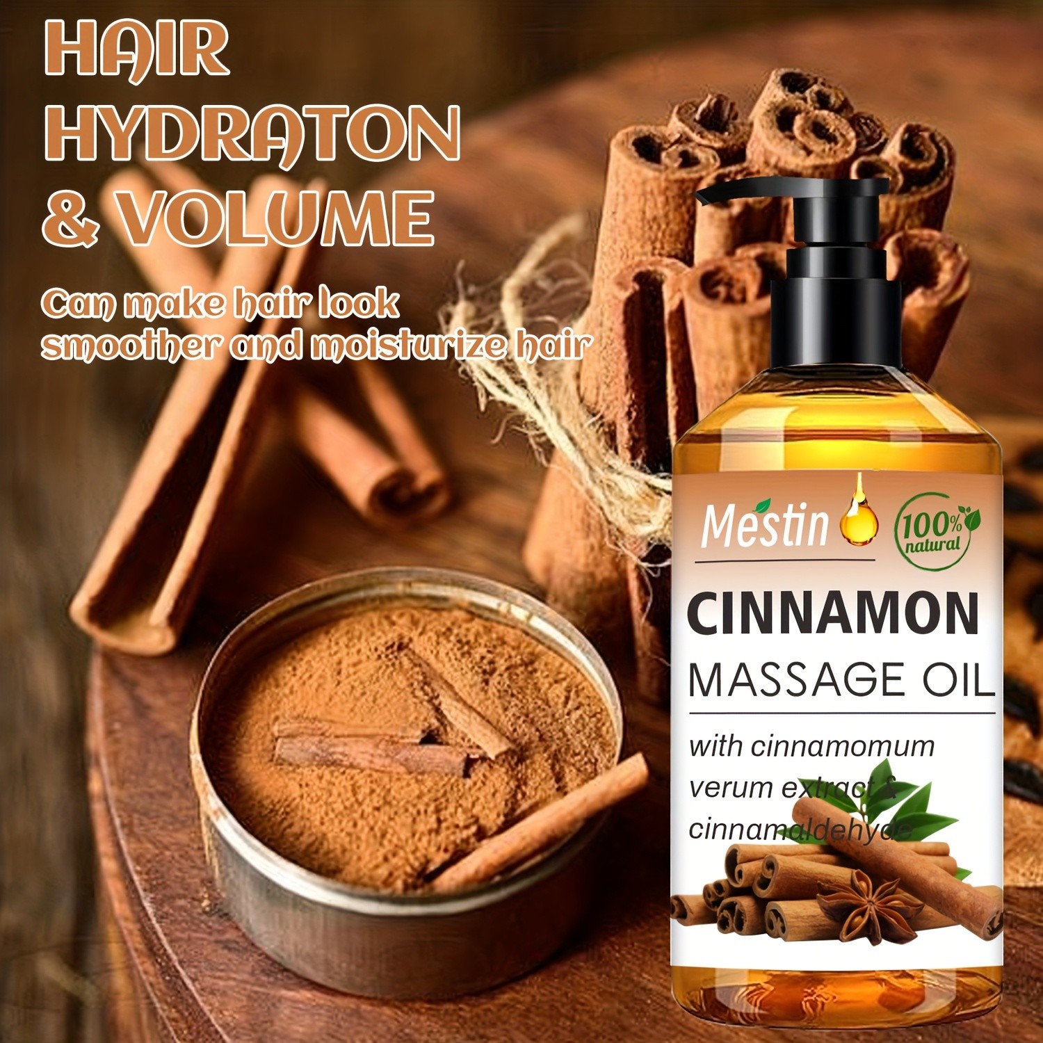 MESTIN Cinnamon Moisturizing Massage Oil 100ml