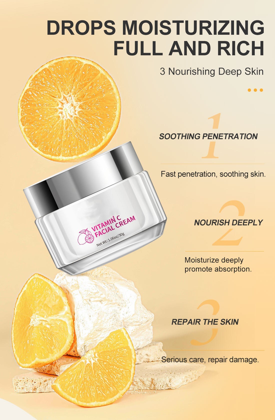 Vitamin C Face Cream Skin Care – Brightening, Hydrating, and Rejuvenating
