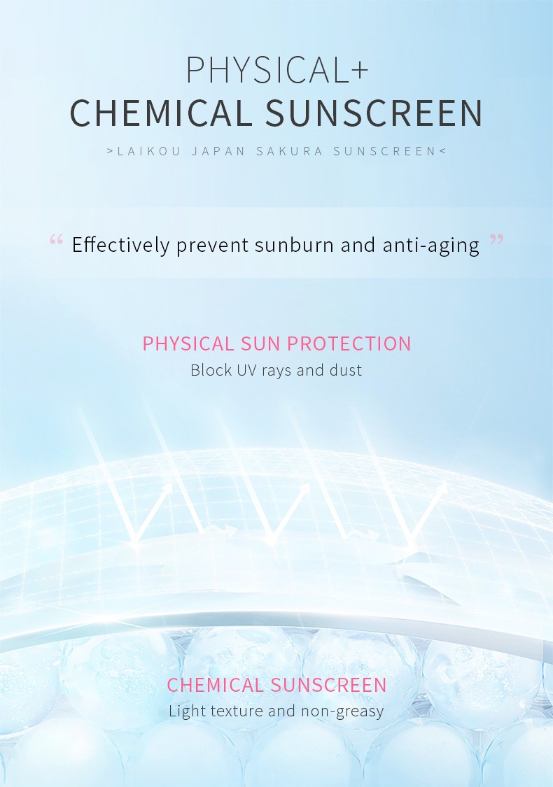 Laikou Japan Sakura Sunscreen – Ultimate Protection with SPF 50+