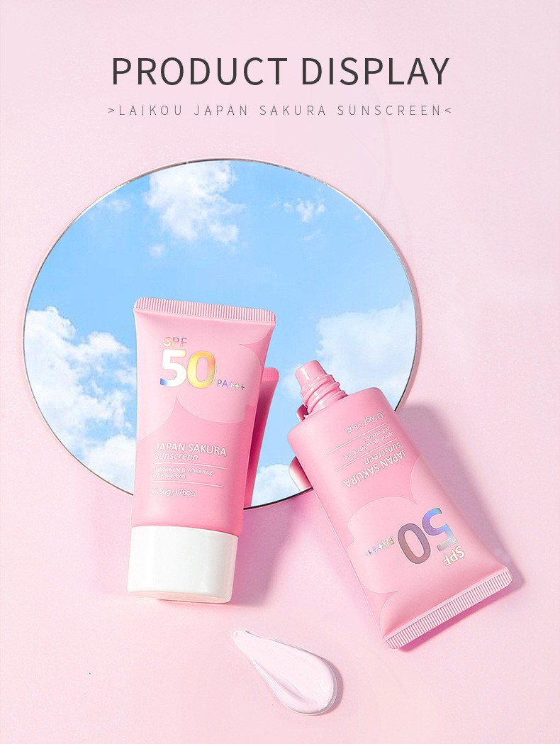 Laikou Japan Sakura Sunscreen – Ultimate Protection with SPF 50+