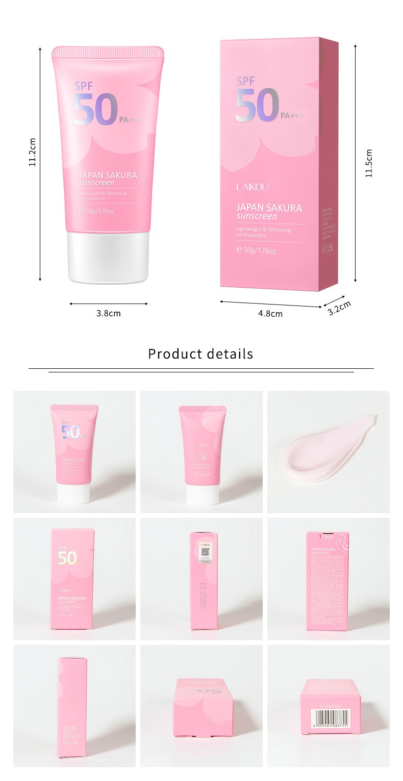 Laikou Japan Sakura Sunscreen – Ultimate Protection with SPF 50+