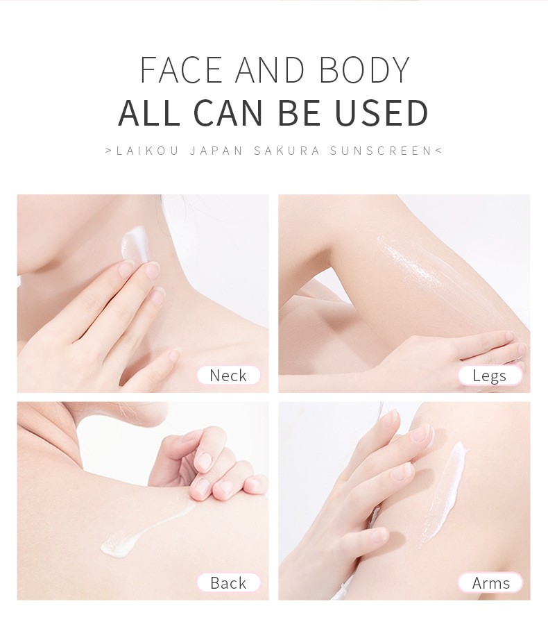 Laikou Japan Sakura Sunscreen – Ultimate Protection with SPF 50+