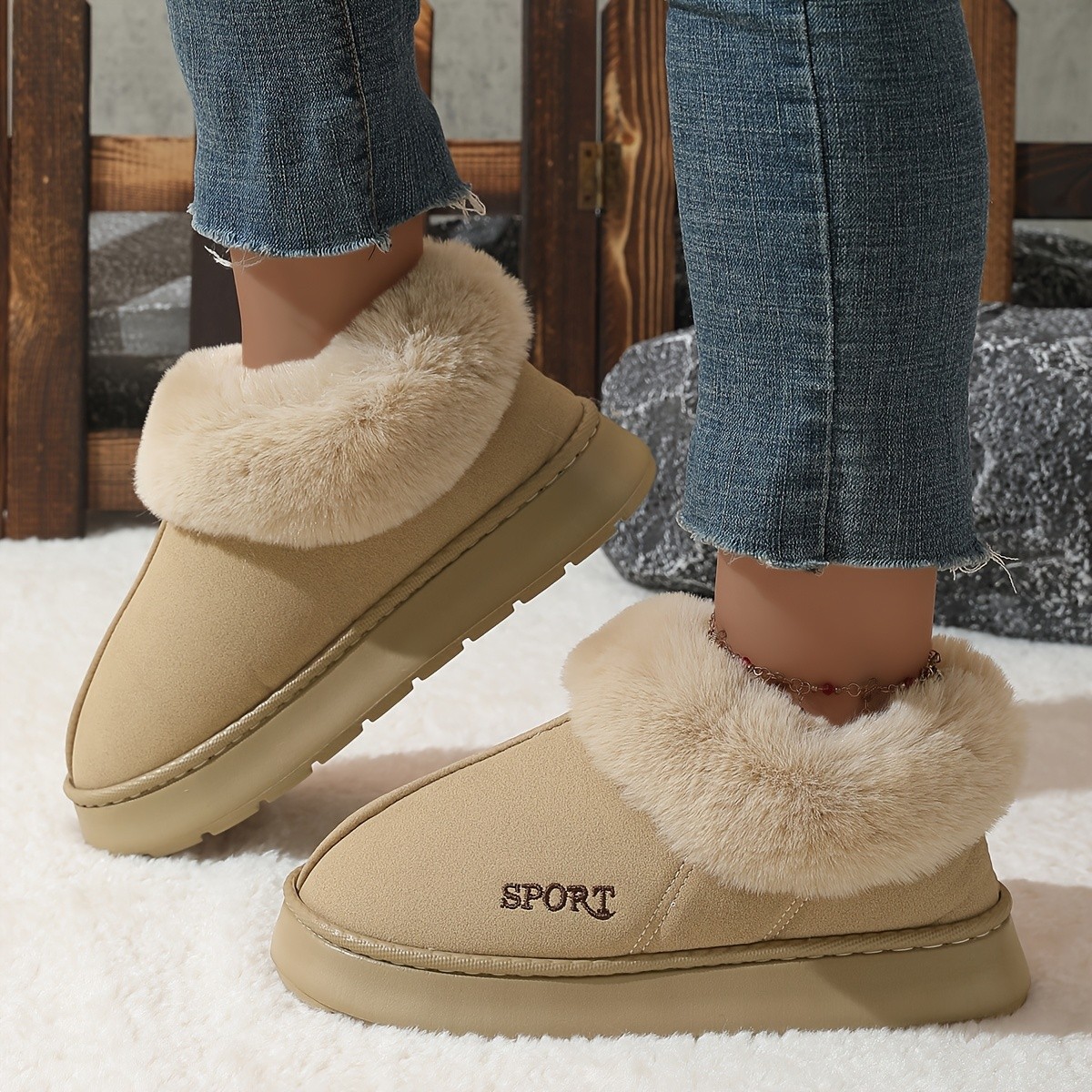 Women’s Winter Plush Soft Sole Shoes