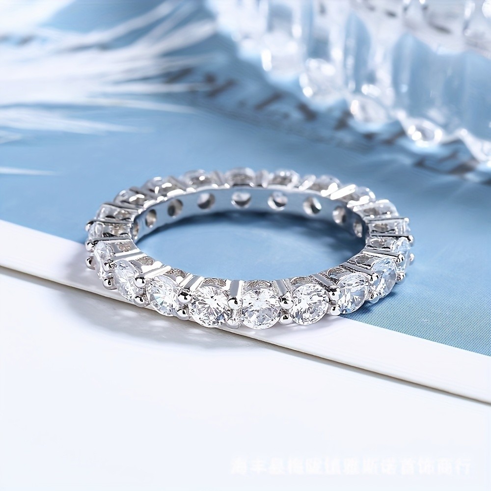 ARTPAGE Moissanite Tennis Ring
