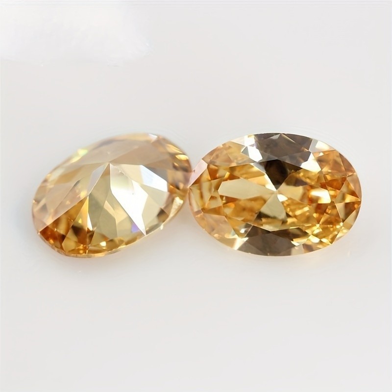 Spark Grow 1pc 1/2 Carat Champagne Oval Cut Loose Stone