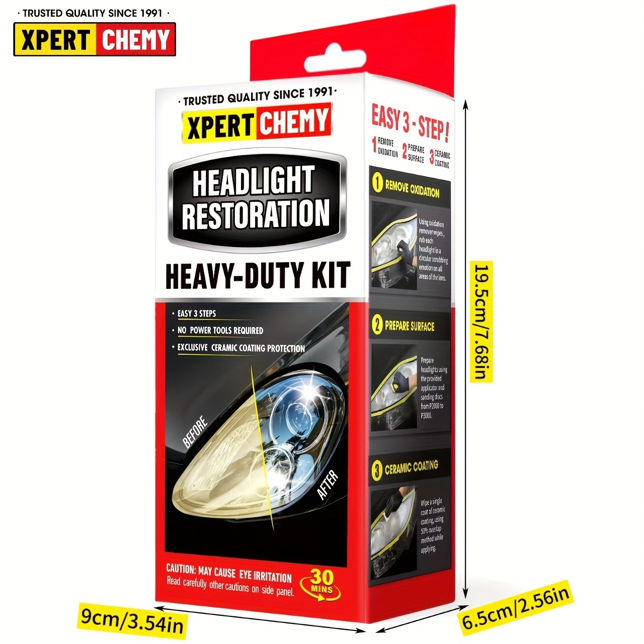 XPERTCHEMY Headlight Restoration Kit