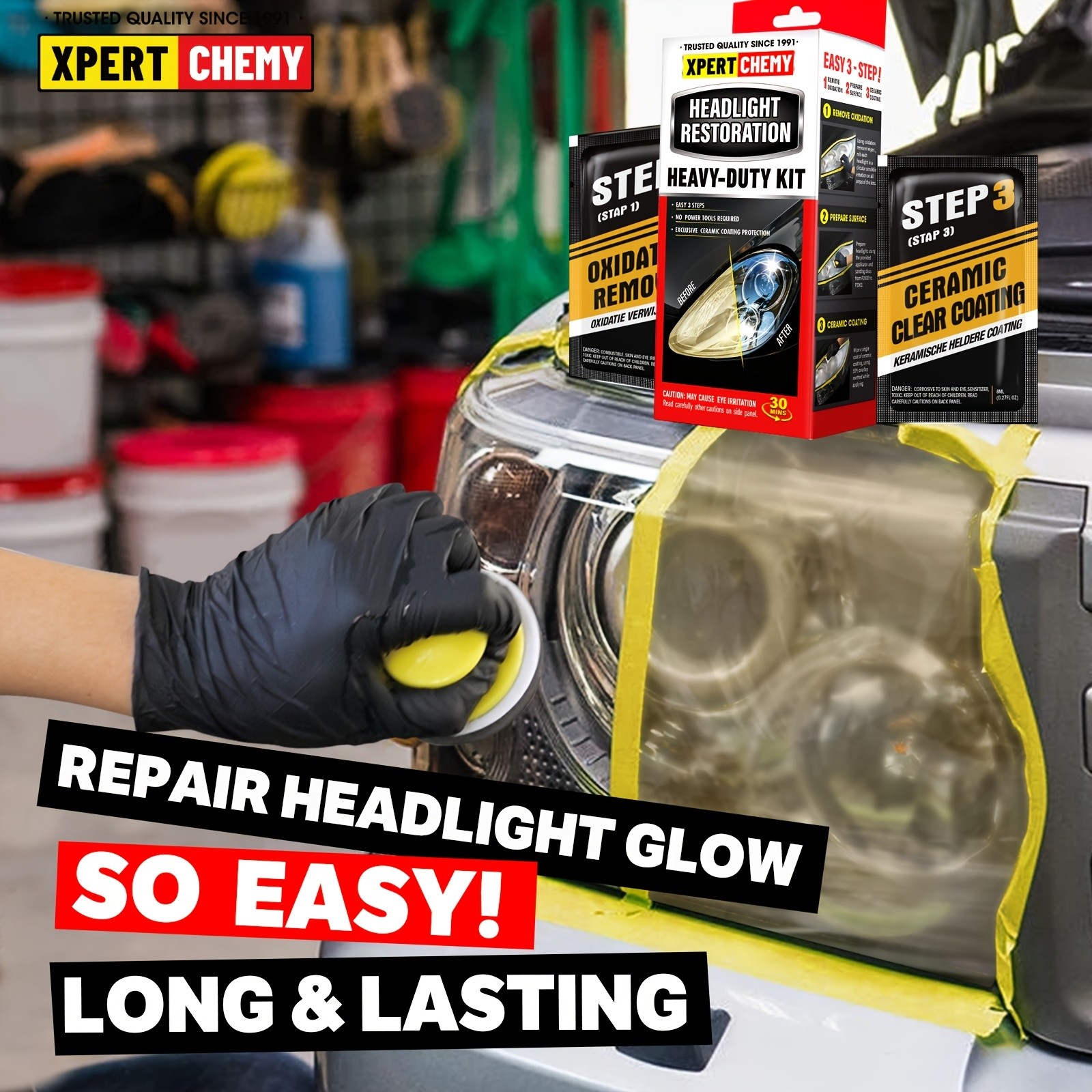 XPERTCHEMY Headlight Restoration Kit