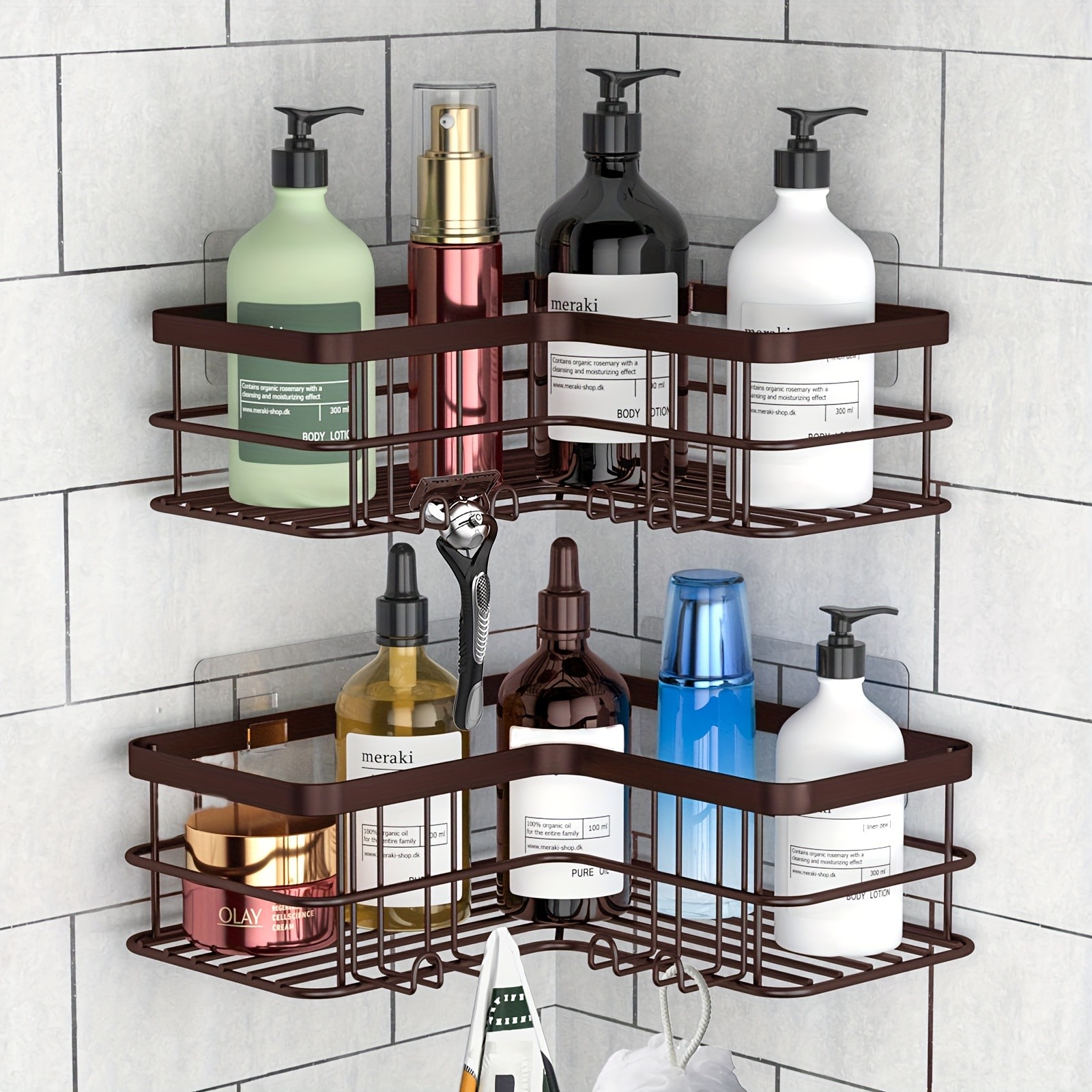 JABUKOSU Stainless Steel Corner Shower Shelf