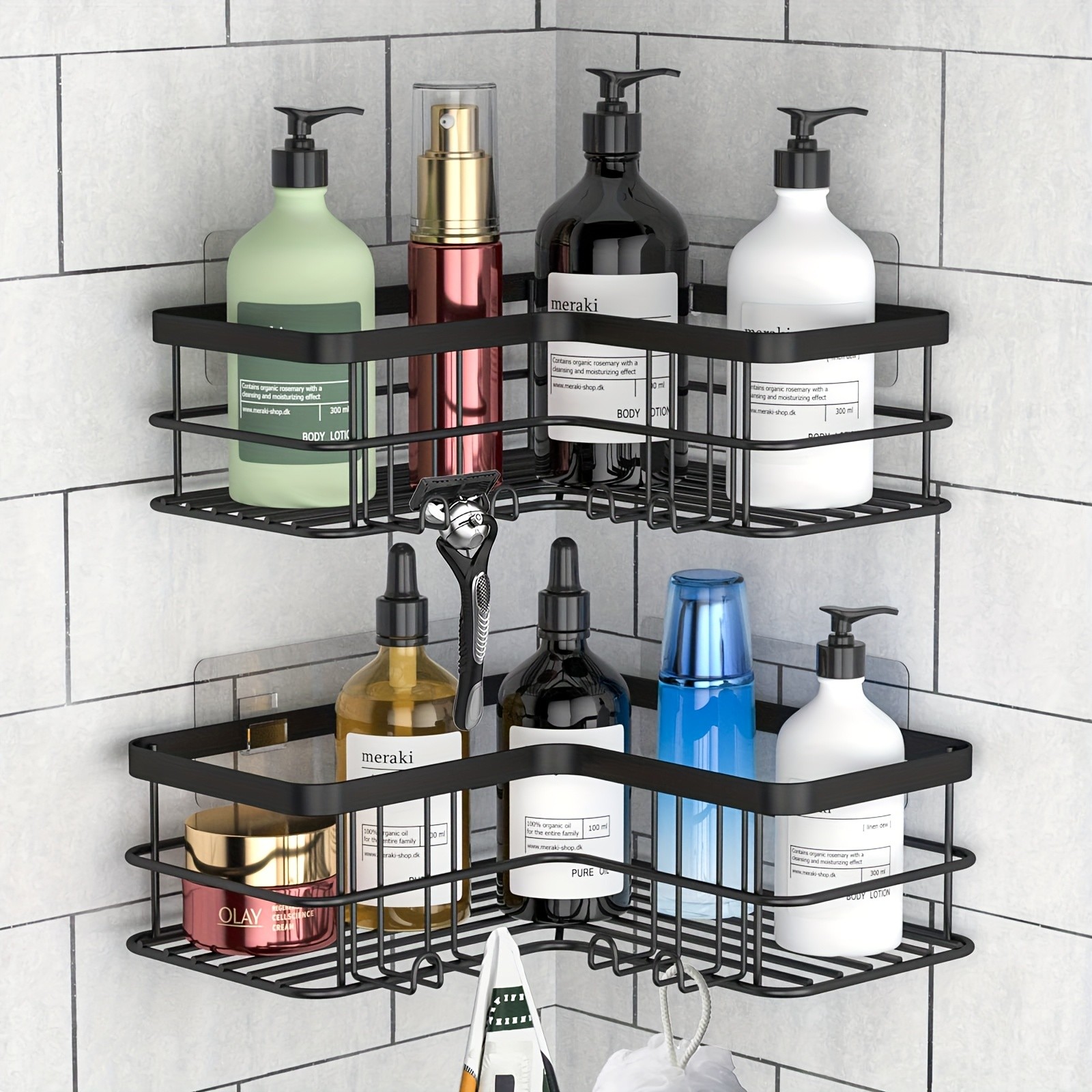 JABUKOSU Stainless Steel Corner Shower Shelf