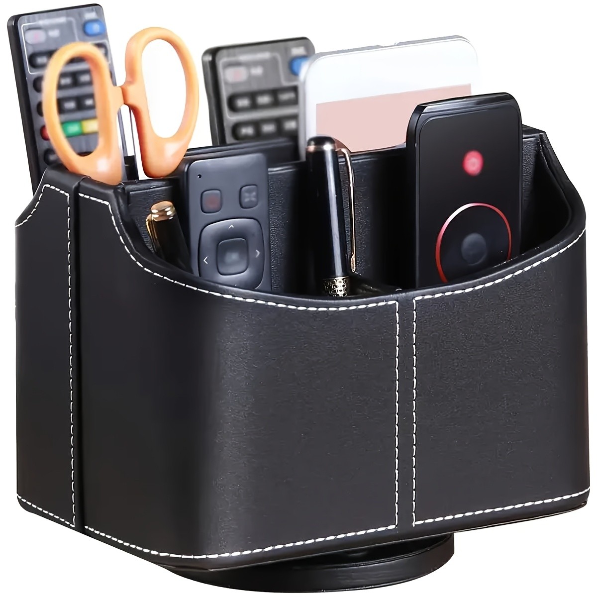 MILITWO 360° Swivel Remote Control Holder with 5 Compartments
