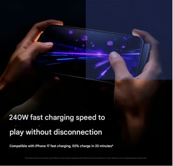 2-in-1 Invisible Holder Charger Cable - 240W Fast Charging Cord with Built-In Phone Stand