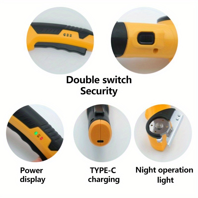 JENABOM USB Rechargeable Handheld Electric Scissors